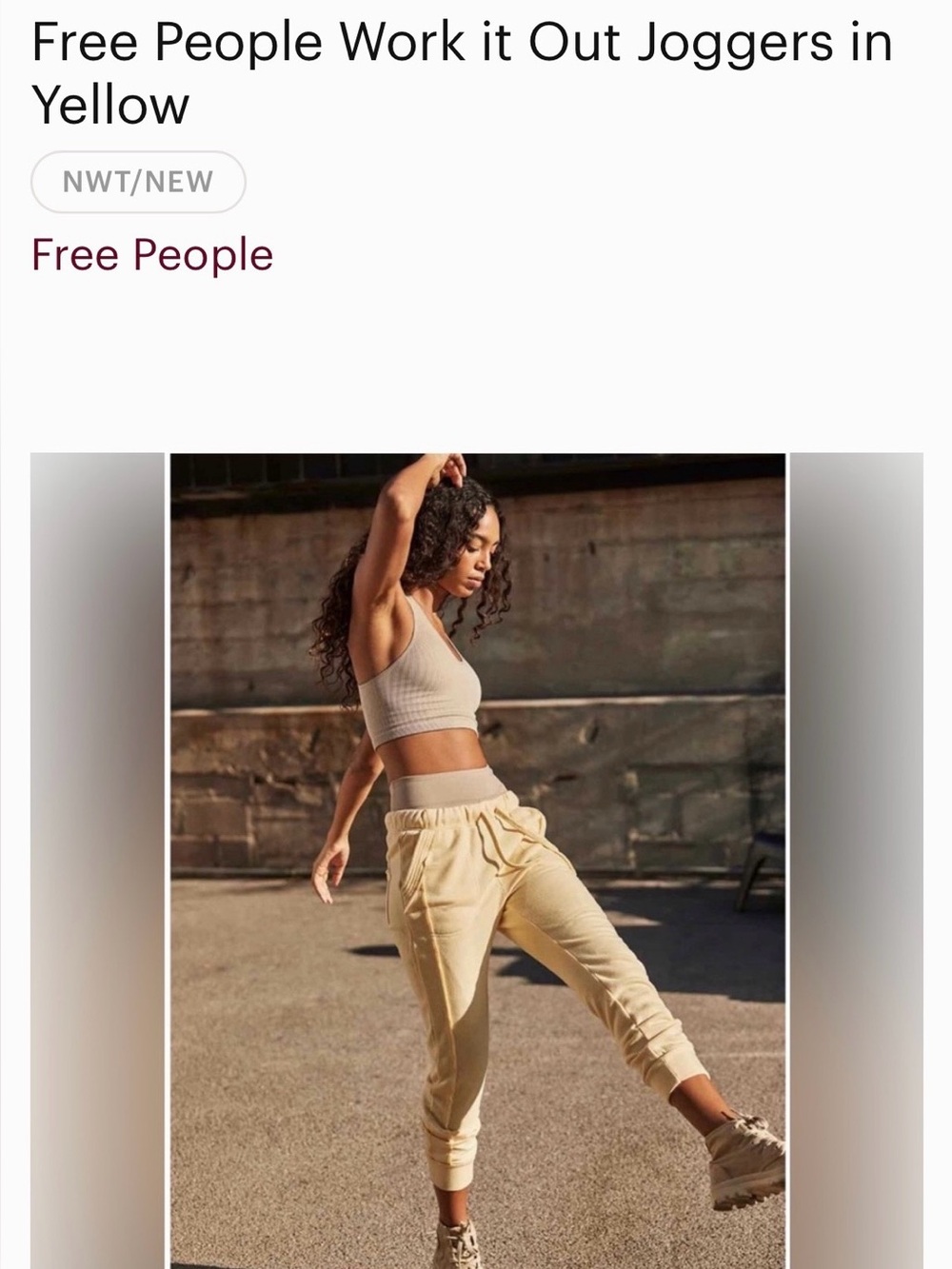 NWT Free people movement sweatpants size xs